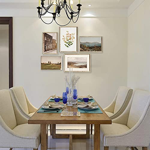 Vintage Wall Art Decor Canvas Wall Art Prints Farmhouse Wall Decor Vintage Poster For Room Aesthetic Landscape Mountains Lakes Flower Paintings For Wall Decorations For Bedroom Living Room Office- Set Of 5,Unframed (Lakes) #TOP2