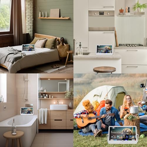SYLVOX 15.6'' Portable Smart TV 12 Volt Television, 10000mAH Battery Powered IP66 Waterproof Dual Speakers Wireless WiFi 300nits Small Outdoor TVs, for RV Camping Pool Bathroom Kitchen Bedroom by SYLVOX - Image 4