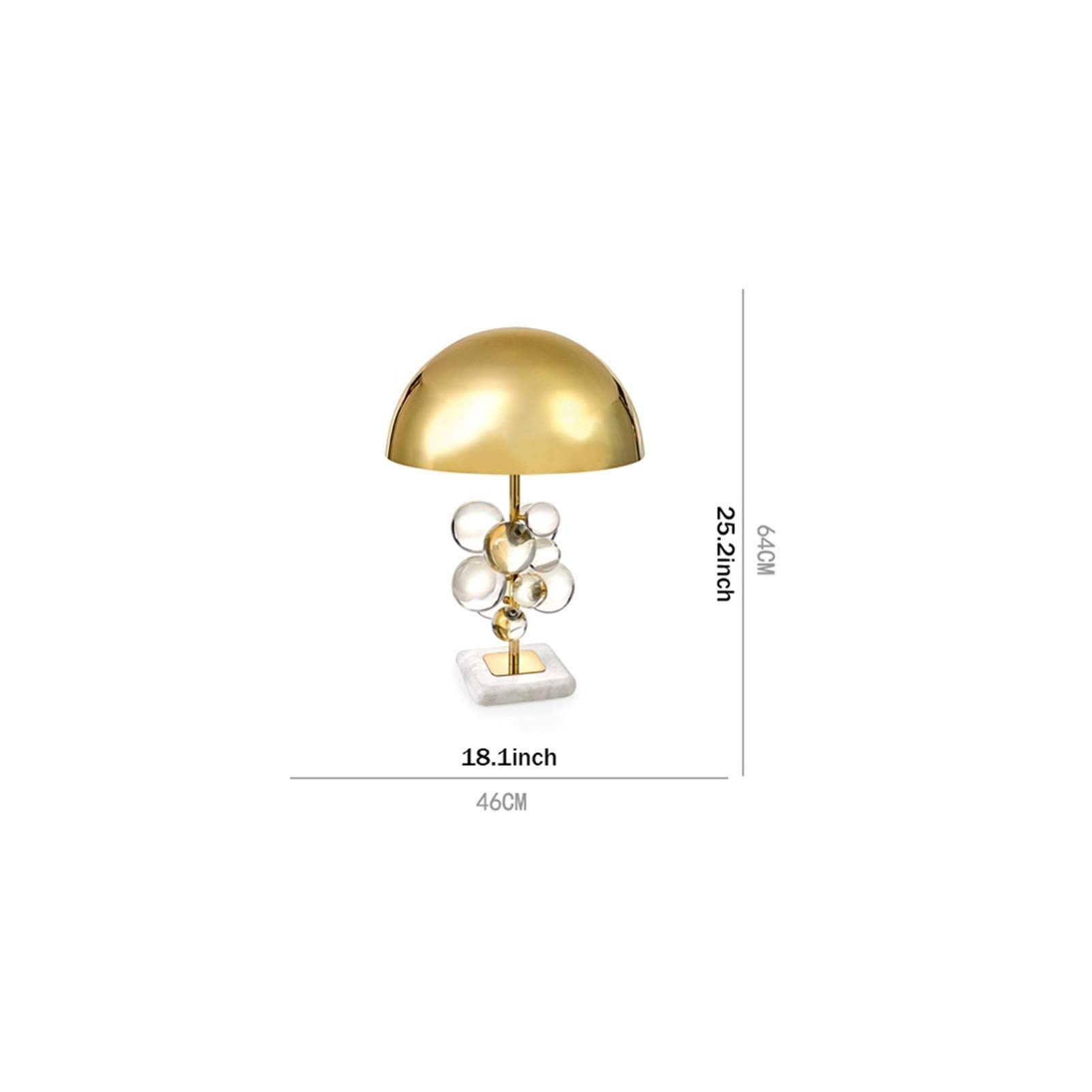 Lampa biurkowa LED 25" metalowa/kryształowa lampa stołowa, współczesna, glam do sypialni, salonu, lampka nocna do biura Lampka nocna Lampa stołowa Lampa do czytania (kolor: A)