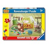 Ravensburger - Puzzle George Scimmietta | Puzzle Bambini 3 Anni | Puzzle 24 Pezzi Bambini Da Pavimento 70x50 Cm | Giochi Bambini 3 Anni | Regalo Bambina 3 Anni E Bambino | Giochi George Scimmietta