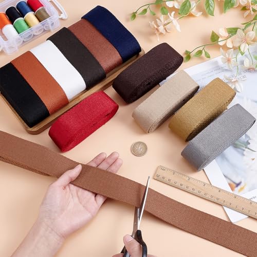 Sangle en coton de 12 couleurs de 3,8 cm de large PH PandaHall - 3