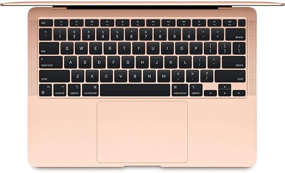 Apple MacBook Air 13-Inch Laptop Gold | M1 Chip 8GB Memory 256GB SSD | Retina Display, Backlit Keyboard, Touch ID, Long Battery Life Notebook Computer