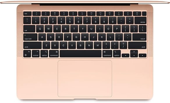 Apple MacBook Air 13-Inch Laptop Gold | M1 Chip 8GB Memory 256GB SSD | Retina Display, Backlit Keyboard, Touch ID, Long Battery Life Notebook Computer