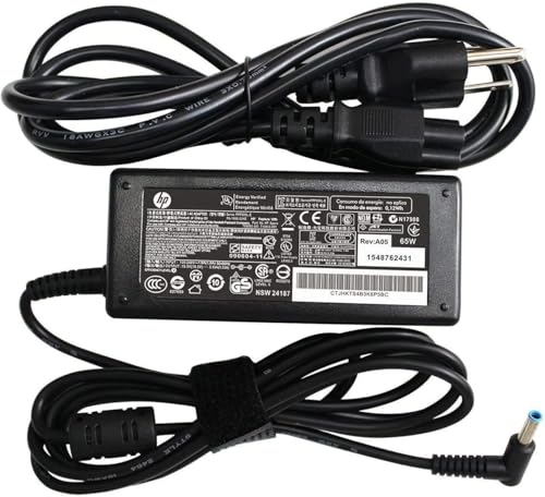 45w Smart ac Adapter Fit for HP 741727-001 721092-001 719309-001 TPN-CA14 L25296-002 Stream11 13 14 Pavilion 14 15 Elitebook G3 G4 ProBook G2 G3 G4 13252 19.5V 2.31A Power Charger Cord with Blue Tip