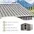 ALAULM 12'x10' Outdoor Storage Shed Outdoor Galvanized Metal Storage Shed with Sliding Door & 2 Windows, Waterproof Garden Shed for Patio,Lawn,Backyard to Store Bikes,Tools