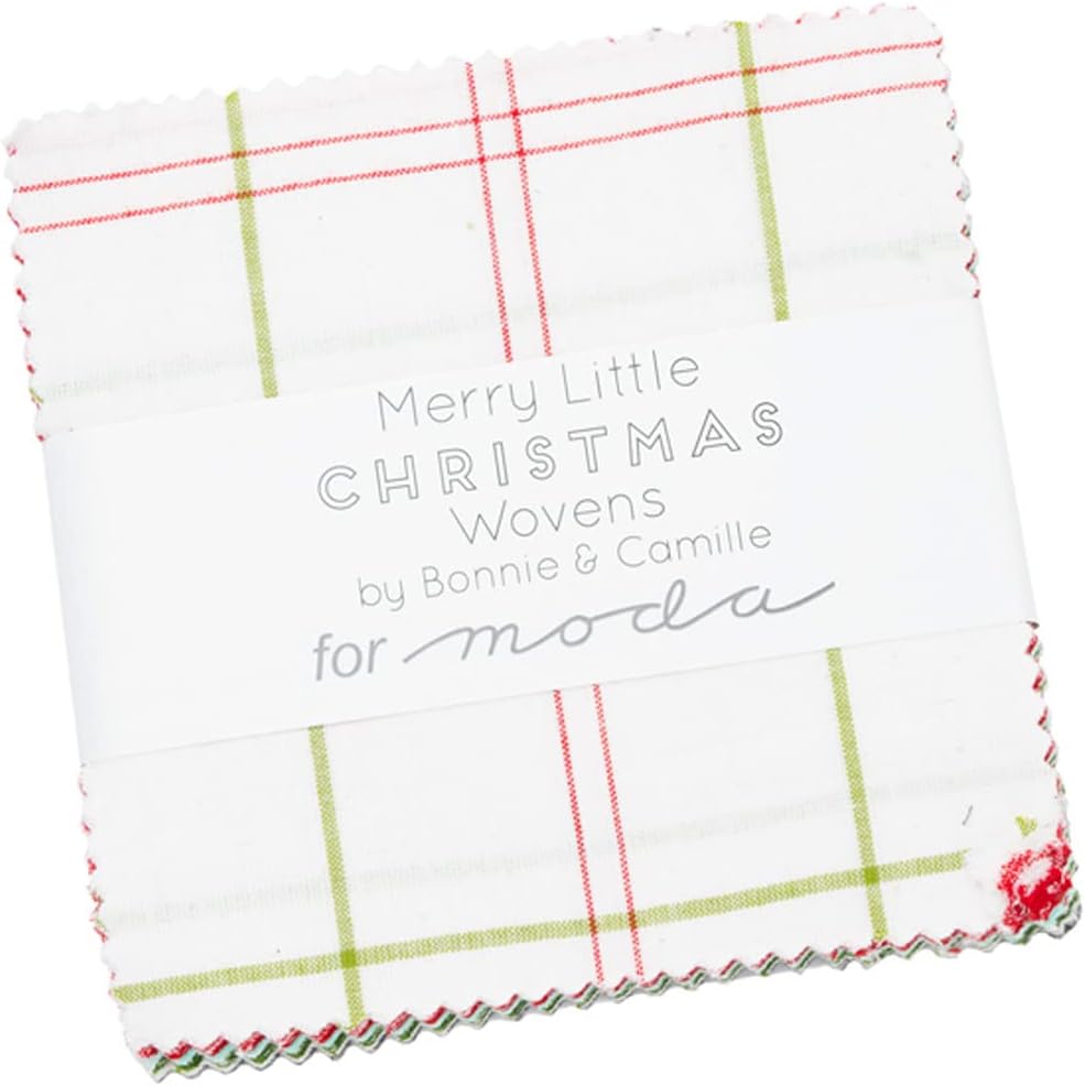 Merry Little Christmas Wovens Charm Pack by Bonnie & Camille; 42-5 Precut Fabric Quilt Squares