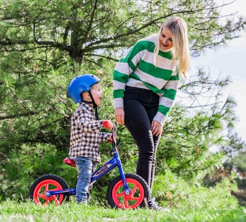 Miniatura 4 de Huffy Marvel Spiderman Balance Bike Blue and Red 3-5 Year Old