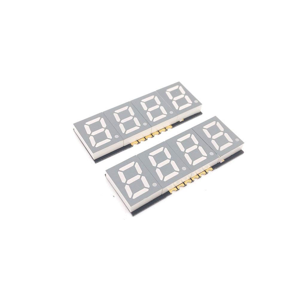 5pcs 0.39in SMD Digital Tube Red 4 Digit LED Display Module 0.39 inch 7 Segment Digital LED Display