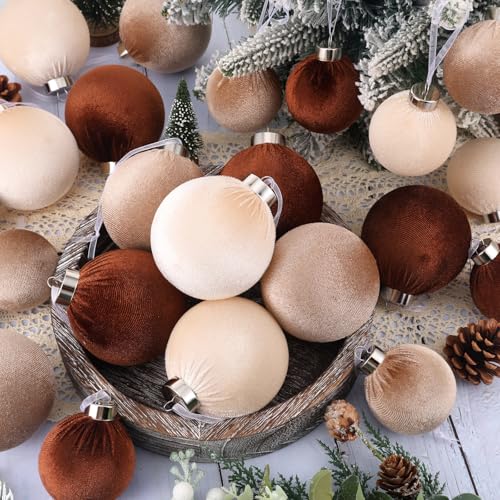 Boules de Noël en velours incassables pour décorer sans risque de casse - 5