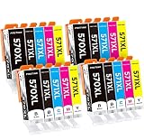 💖 【Impresoras compatibles】: Reemplazo compatible para el paquete combinado de cartuchos de tinta Canon PGI-570 CLI-571, funciona completamente con Canon Pixma TS5050 MG5750 MG5700 MG5751 MG5752 MG5753 MG6800 MG6850 MG6851 MG6852 MG6853 TS5051 TS5053 TS5055 TS6050 TS6050 TS650.