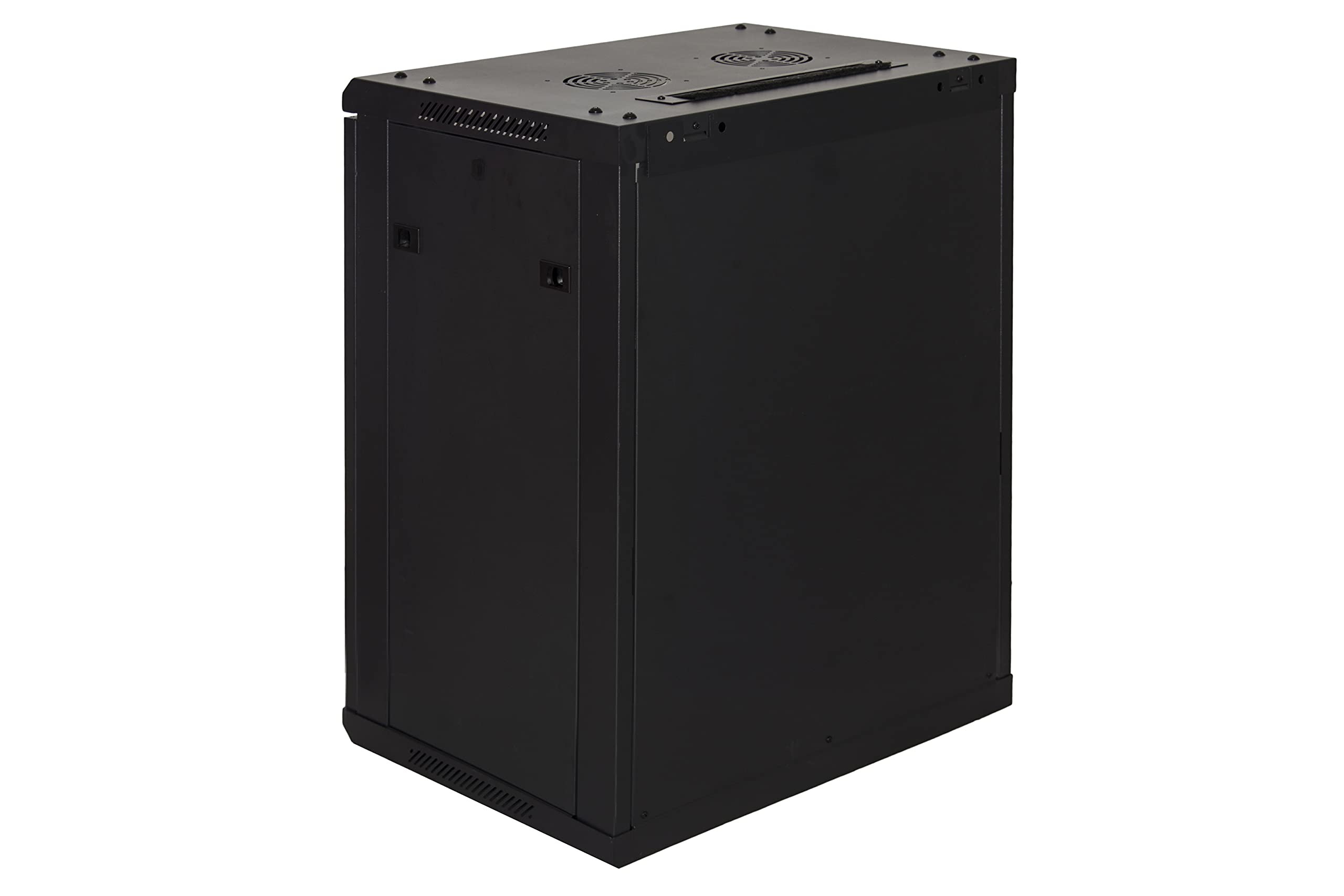 LINK LK1912UNF - Armadio Rack 19" da Muro 12U Nero – 635x600x450 mm, Disassemblato, Porta in Vetro, per Server, Switch e Apparecchiature IT
