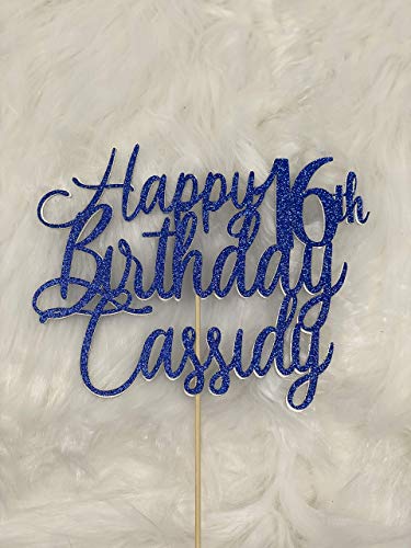Sweet 16 Cake topper, Sweet 16 Party Decorations, 16, personalized 16th birthday, 16th birthday decorations, Sweet 16, Birthday Decorations