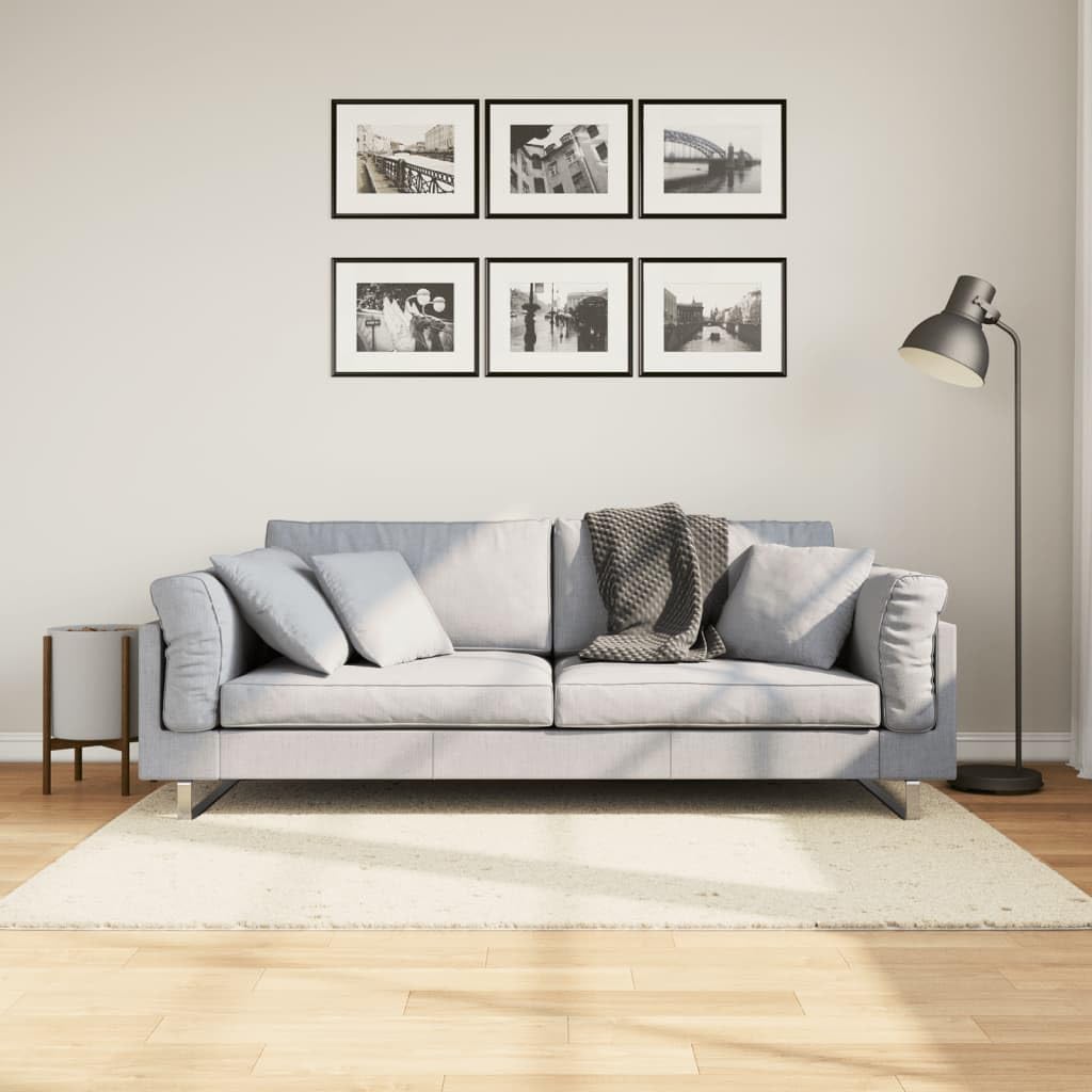 Tappeto Shaggy a pelo lungo, moderno, 120 x 170 cm, in morbido polipropilene, per soggiorno, camera da letto, certificato Oeko-TEX, pieghevole