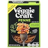Veggiecraft Farms Penne Pasta - Low Carb, Protein Lentil Pasta w/Peas & Cauliflower, Plant Based, Keto-Friendly, Gluten Free, Vegan - 8 Oz