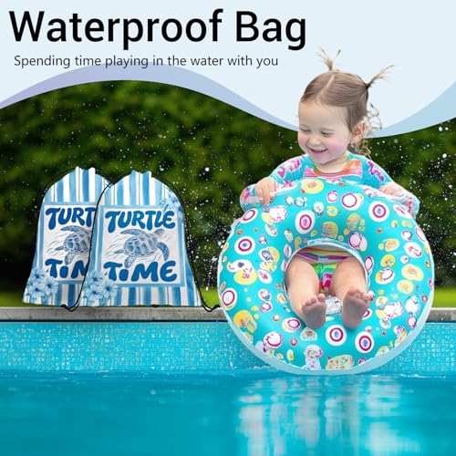 Image of Gymnastics Grip Bag Tropical Hibiscus Turtle Drawstring Bag for Gymnasts