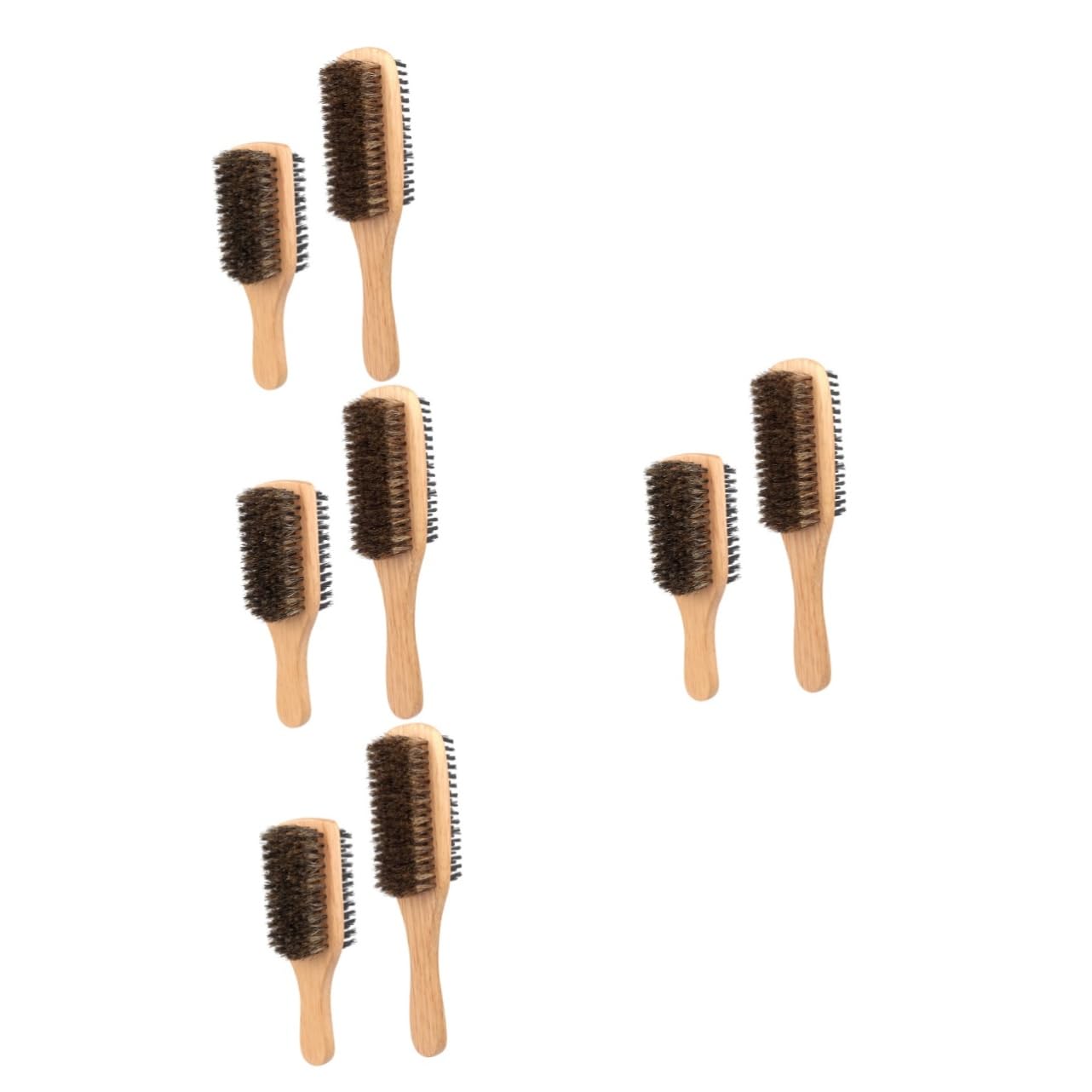 Healeved 8pezzi Spazzola Per e Barba Spazzola Doppio Lato Con Setole Naturali Per Districare e Modellare Adatta Tutti Tipi Di e Barba Resistente e Delicata Per Uso Quotidiano
