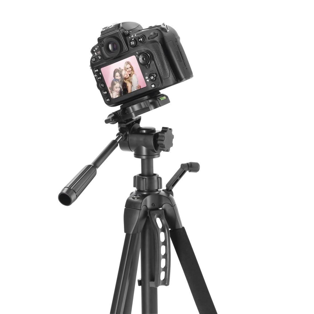 Hama Statyw do kamery Action 153 3D (lekki statyw fotograficzny z uchwytem na telefon komórkowy, tripod o wysokości 60-153 cm, trójnożny statyw z głowicą 3-drożną, statyw do lustrzanki, pasuje do