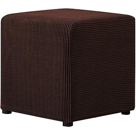 FASCINATDECO Housse Pouf Rectangulaire Chocolat Cover