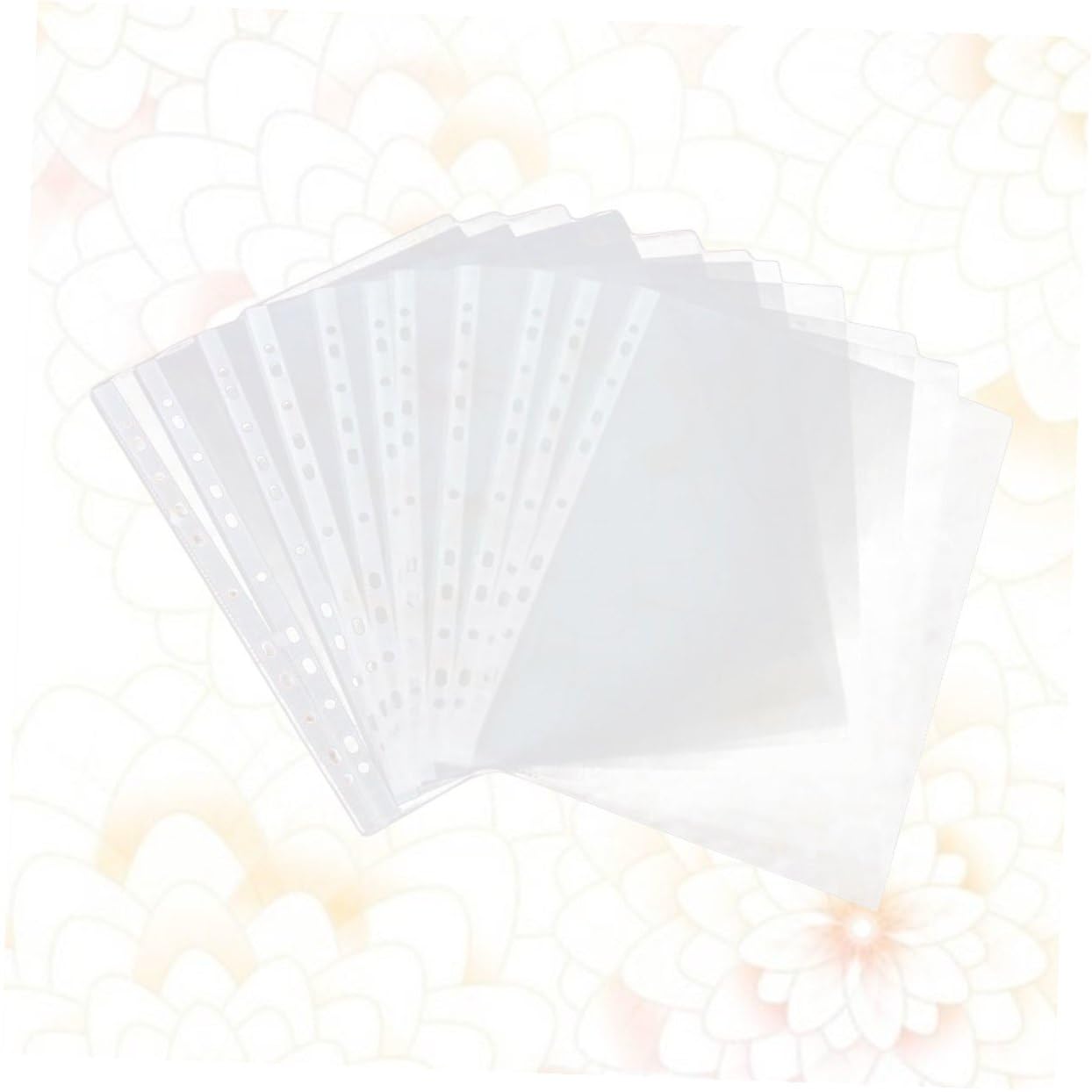 A4 Klarsichthülle 100 Stück 11-loch Pvc Transparent für Ordner