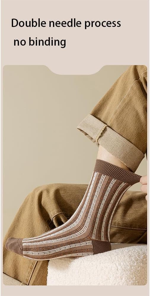 Chaussettes Basses 5 Paires de Chaussettes Automne et Hiver Chaussettes en Coton Chaussettes pour Hommes Chaussettes Hautes Chaussettes Confortables Chaussettes Respirantes Coupe Confortable