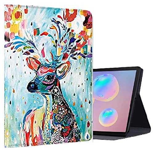 SwooK Classic (Soft Back) Flip Cover Case for Realme Pad 10.4 inch Tablet Stand Lightweight Slim Protective Folio Flip Cover Case (Painting)-image-8