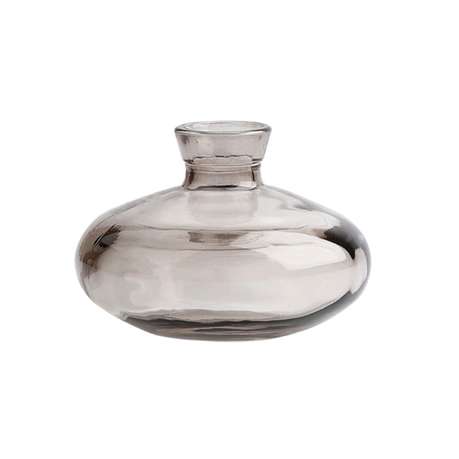 Vintage Flower Vase Mini Glass Wedding Party Transparent Hydroponics Plant Vases Desktop Ornaments Home Decorations(Color1)