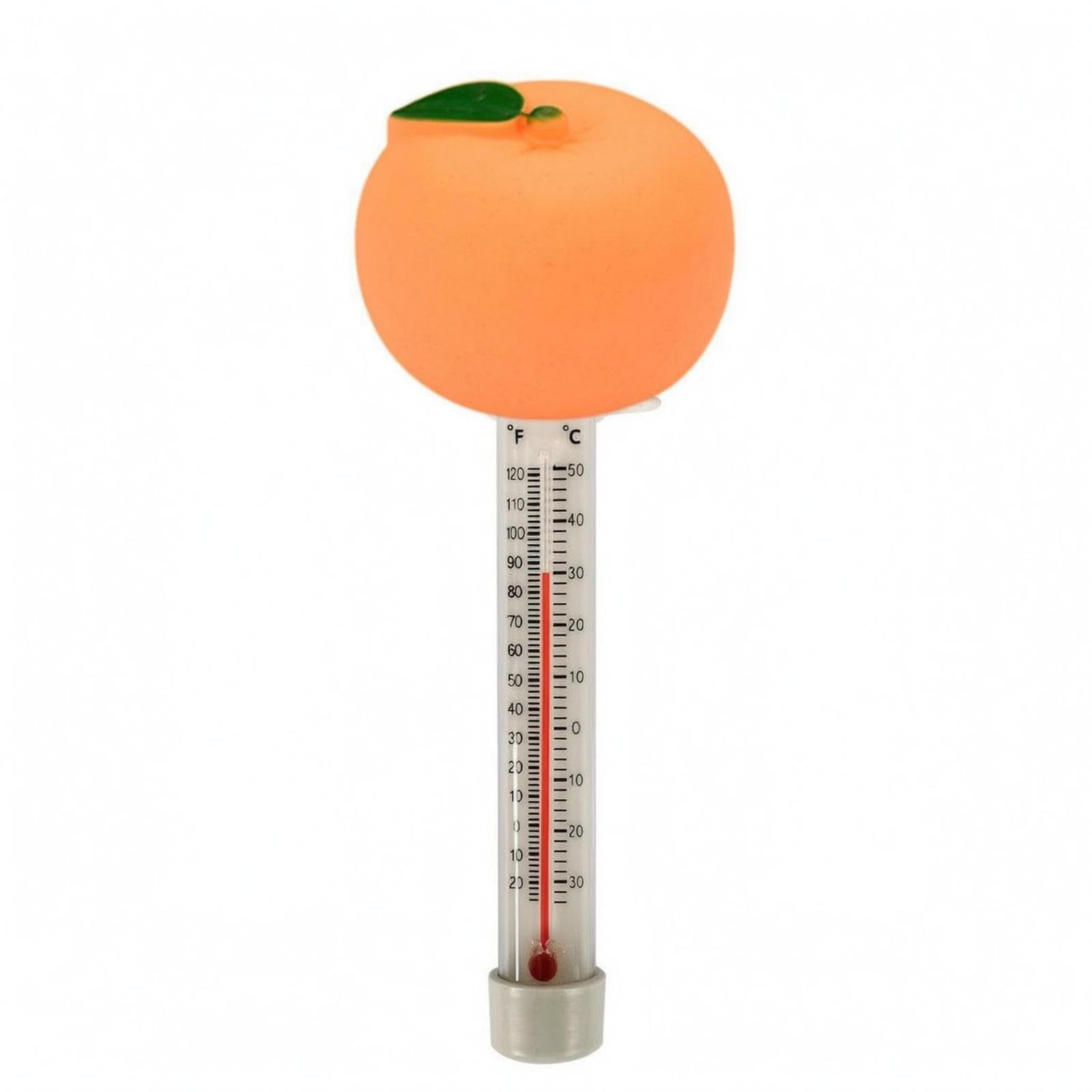 Buoyant Pool Thermometer Dual Scale Spa Thermometer Red Liquid Column Orange-picture-25