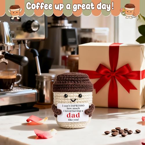Taza de café tejida a mano estilo 'A Dad like you' miniatura 7