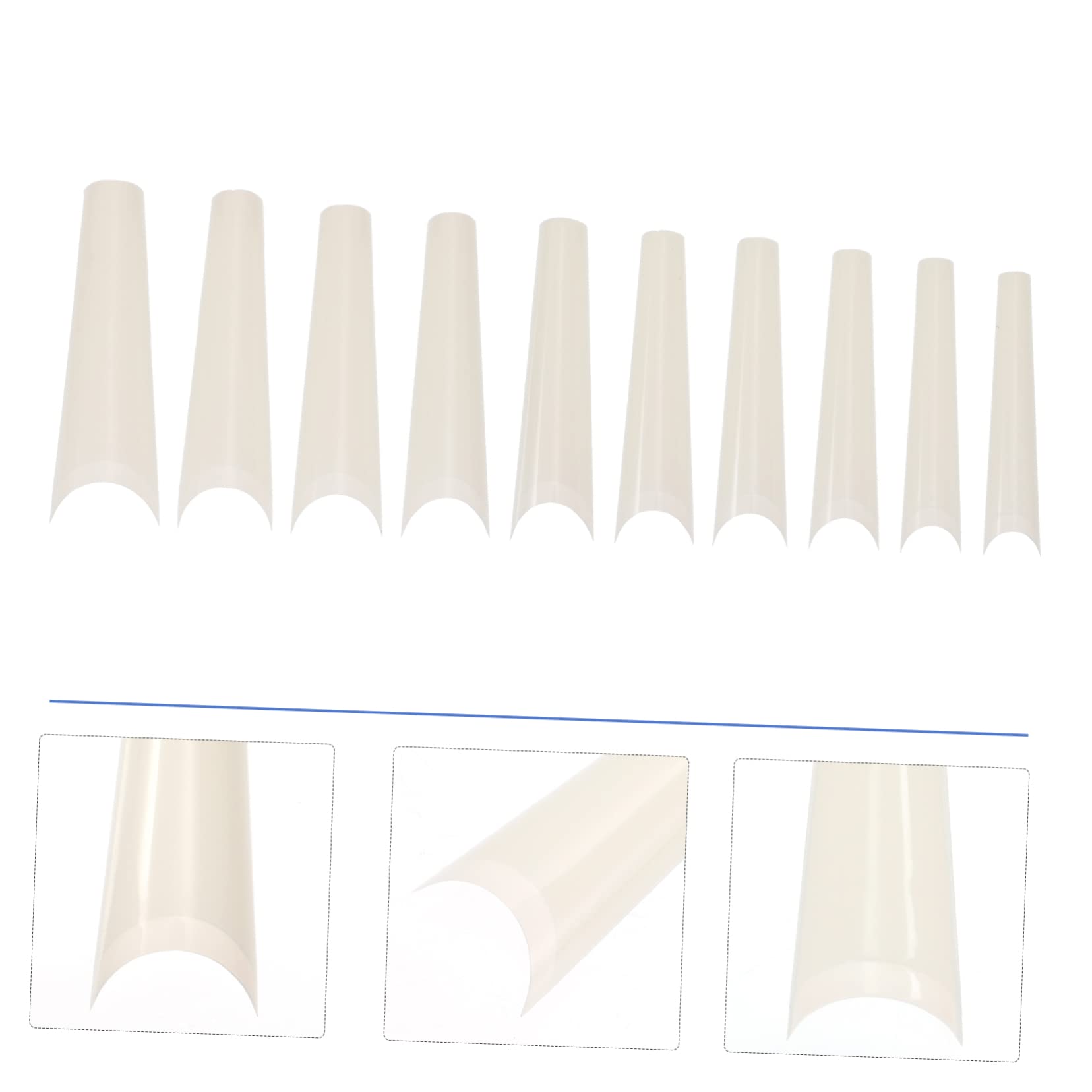 FRCOLOR 1500pezzi French Style Fake Nail Tips Per Unghie Artificiale Facili Applicare Per Nail Manicure