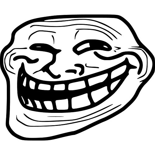 Fabulous Affiche Poster Troll Face Ugly Fun Meme(30x25cmB)