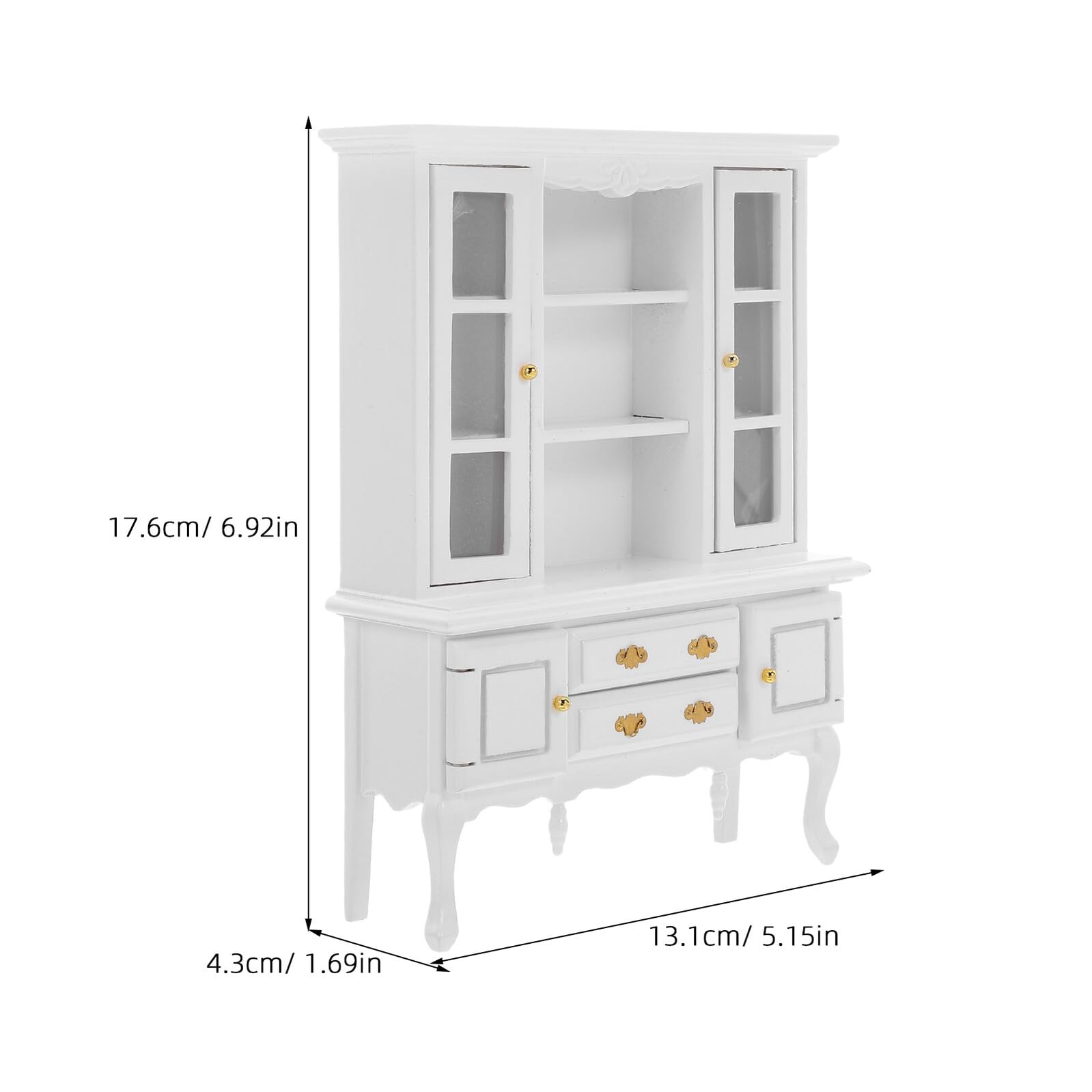 Toyvian 12 per Casa delle Bambole Scaffale Espositivo in Miniatura Compatto e Resistente Mobiletto Portaoggetti per Decorazioni e Accessori da Collezione