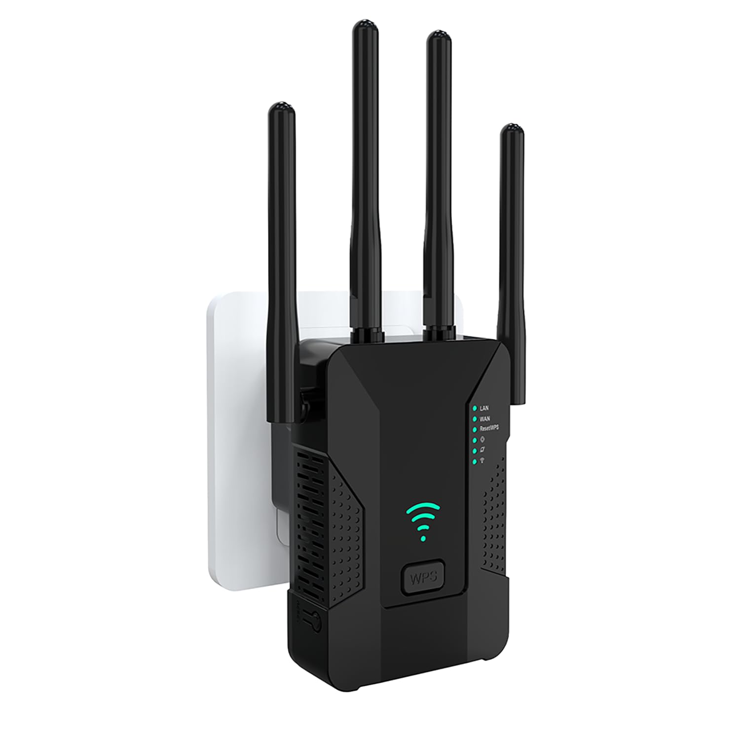 U81 Repetidor WiFi, Amplificador Señal WiFi 300Mbps con 2 Puertos Ethernet y 4 Antenas, Señal Estable y Fuerte, Compatible con Todos los Dispositivos de Red, Modos Ap/Repetidor/Enrutador — view 9