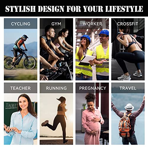 Image of LEOSTEP Compression Socks for Women and Men Circulation, Knee High Stockings Support for Nurses, Cycling, Hiking, Running