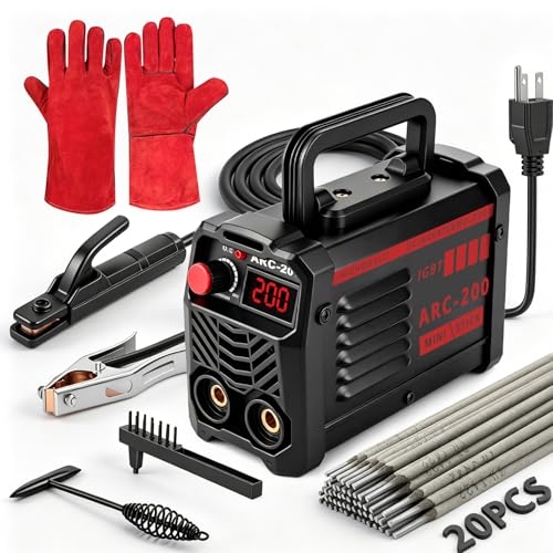 Hpoouo 200Amp 20PCS Rods Stick Welder, Super MINI Portable Welding Machine, IGBT Inverter Welder...