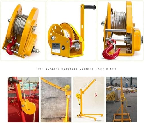 Cabrestante manual con cable de acero 1200 lb/1800 lb miniatura 7