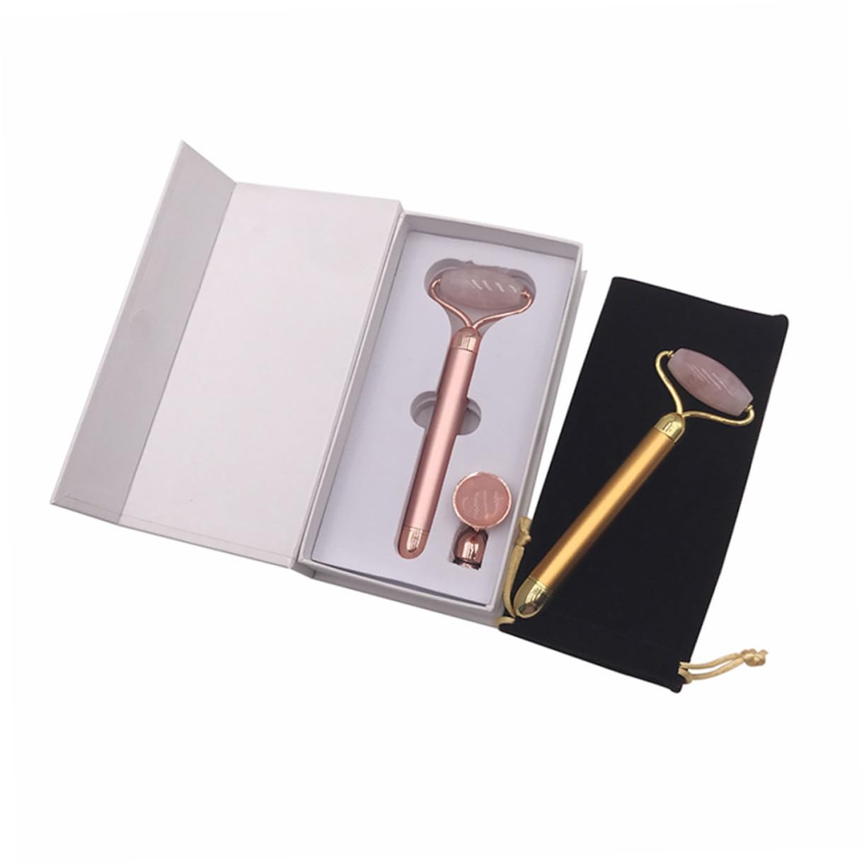 Rodillo Facial Reafirmante de Jade 1 Juego para Mujeres y Niñas