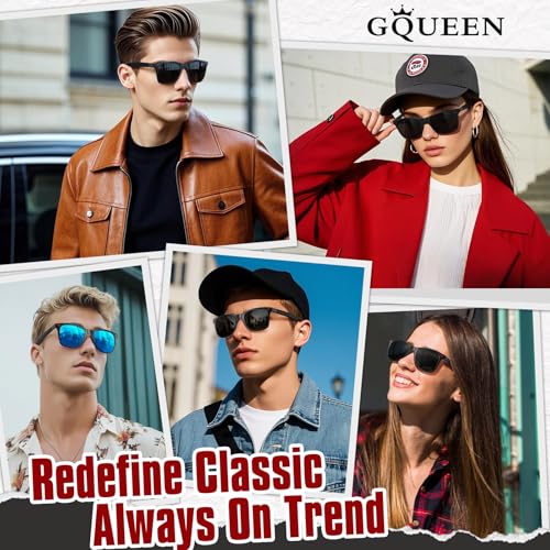 GQUEEN Classic Polarized Sunglasses for Mens Womens Bundle2