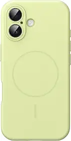 JETech Capa Magnética de Silicone para iPhone 17 6,3 Polegadas, Compatível com MagSafe, Toque Macio e Sedoso, Case com Absorção de Choque, Proteção para Lente da Câmera (Verde)