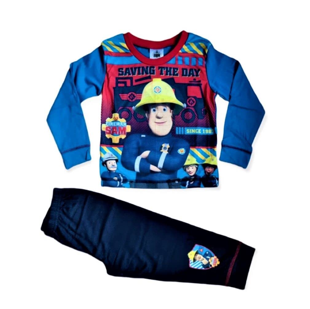Textiles 4 HomeBoys Fireman Sam Pyjamas Character Nightwear 18 months to 5 years