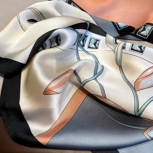 Image of Aufeel Fashion Scarves 100% Silk Felling Scarf Long Lightweight Sunscreen Shawls Wrap for Women Hair Scarves