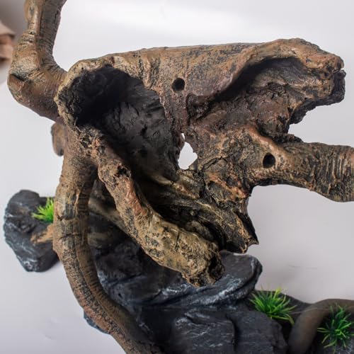 Image of Fish Tank Decorations Aquarium Decor Resin Artificial Tree Trunk Root (D)