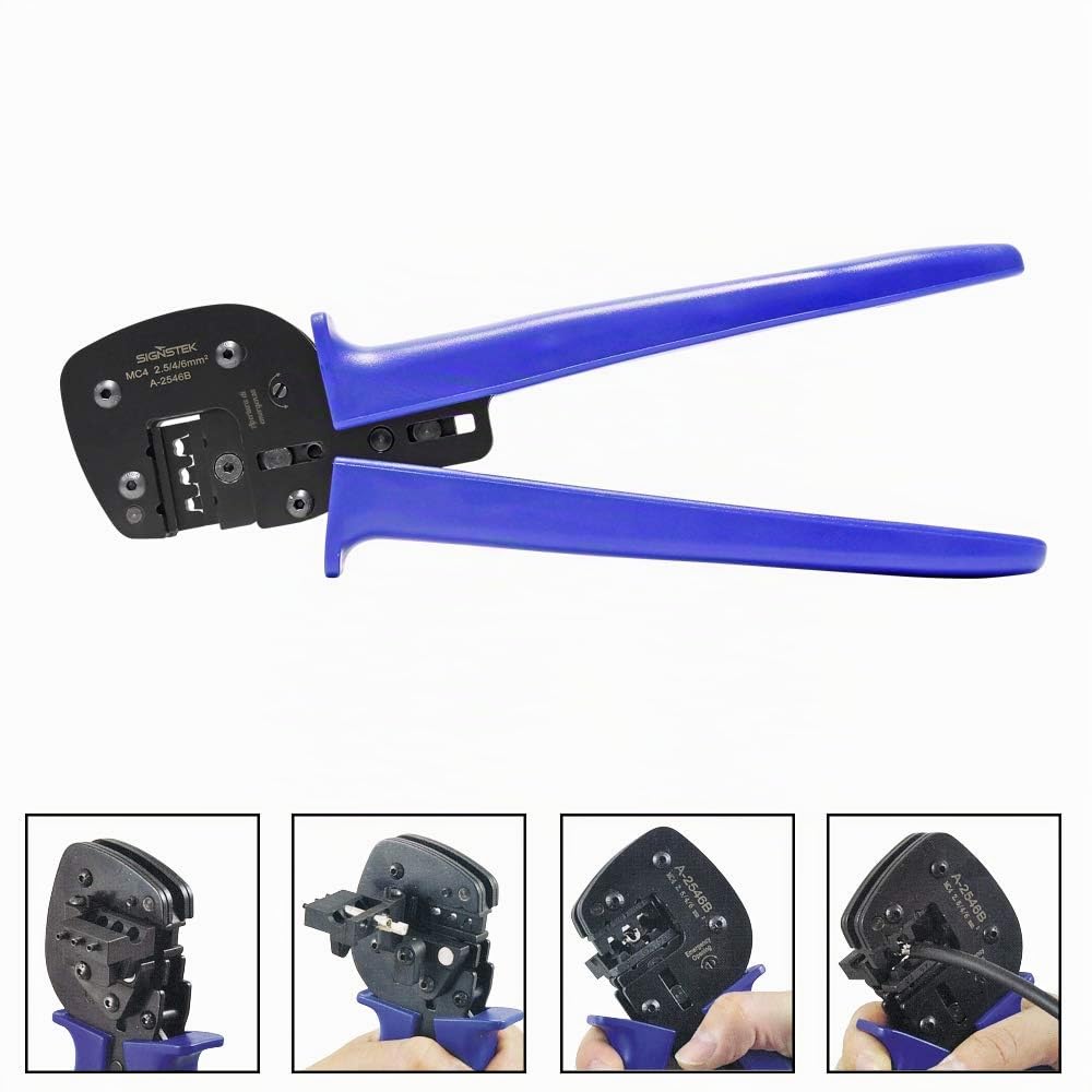 Signstek a 2546B MC4 PV Pinza a crimpare per 2.5 – 6 m & # x33 a1; Cavo/Pannello Solare