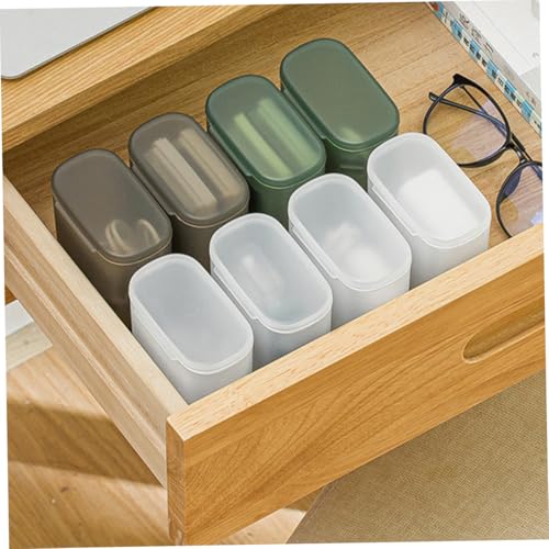 Boîtes de rangement en plastique solides et légères avec couvercles amovibles de protection - 6