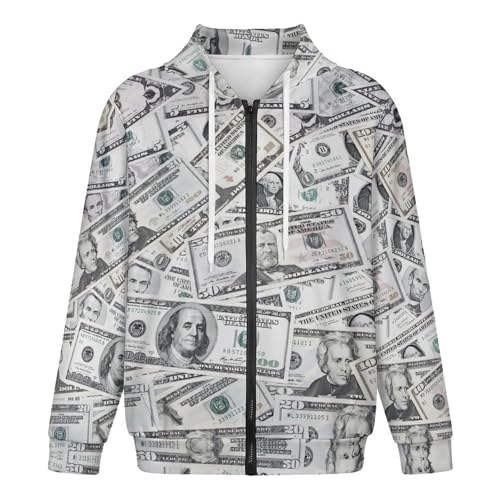 American Flag 2025 Full-Zip Hoodie Unisex Casual Long-Sleeve Sweatshirt4