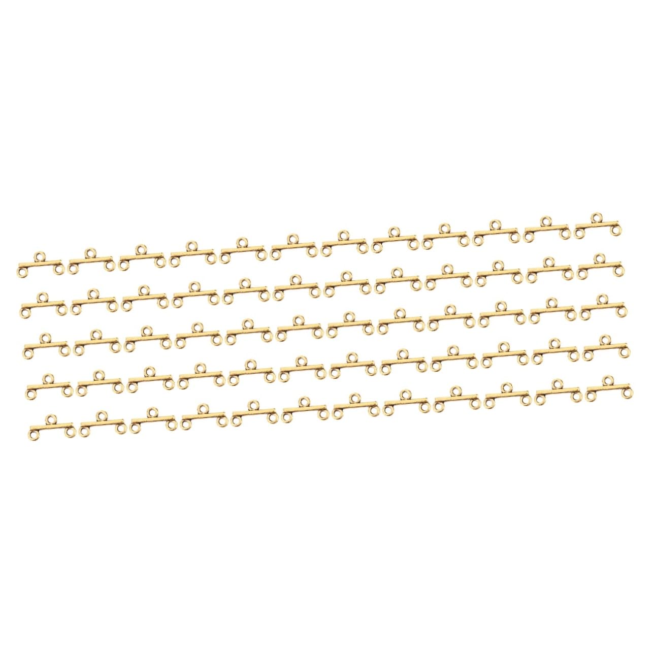 SHINEOFI 300piezas Conectores De Clasp Para Joyas Accesorios De Pulsera y Collar Doble Color Antiguo Para Creaciones Personalizadas