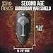 UNITED CUTLERY Lord of the Rings Second Age Gondorian War Shield - Officially Licensed Replica, Cast Polyresin Construction, Hand-Painted, Tree of Gondor, Certificate of Authenticity, LOTR Collectible