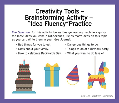 Testingmom.com Creativity Flash Cards – Kindergarten - 6Th Grades – Improve Skills Or Prepare For The Torrance Test Of Creative Thinking (Ttct), Structure Of Intellect Creativity Test (Soi), And More. #TOP4