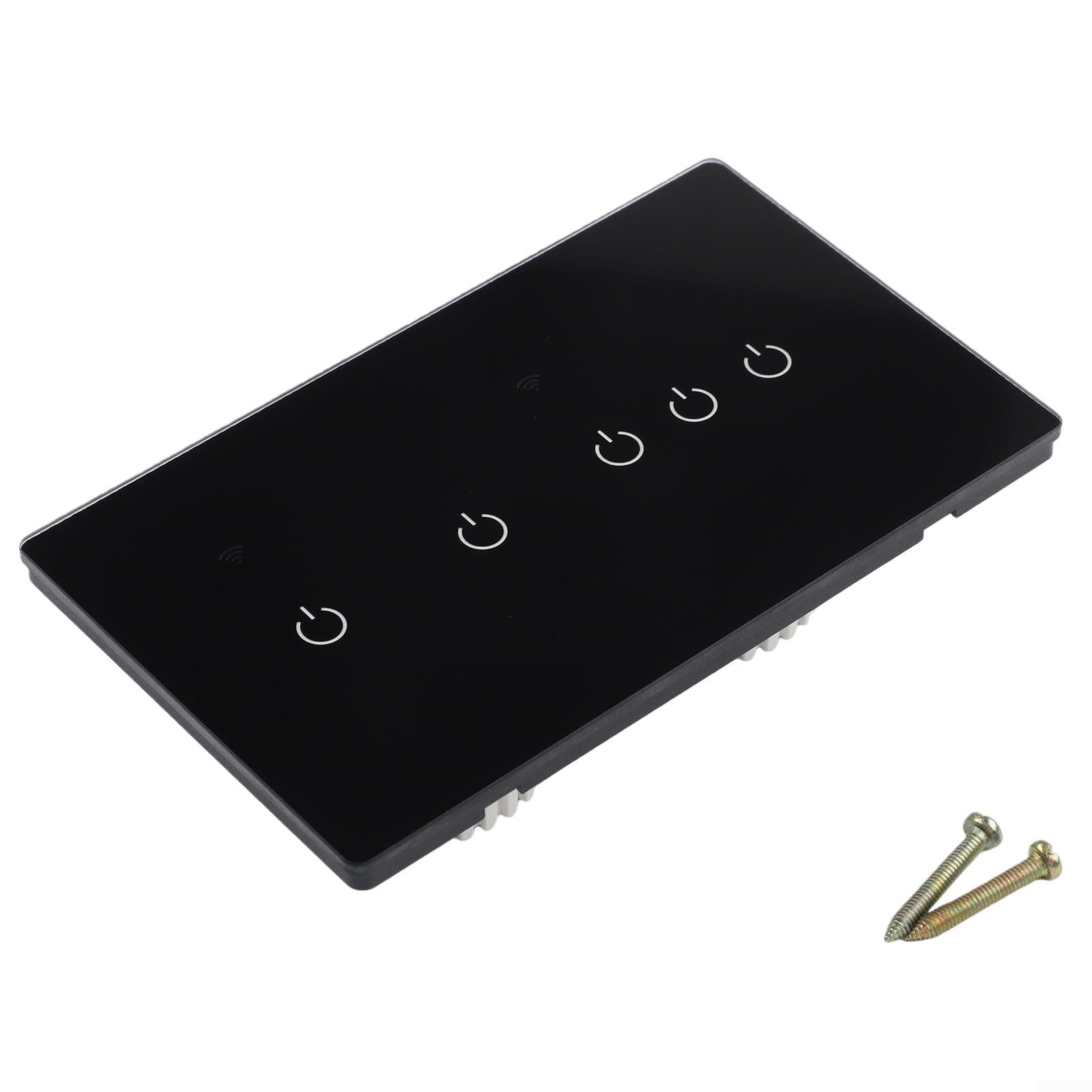 Interruptor táctil inteligente de 2 vías, WiFi, 220 V, 10 A, placa de cristal, control por voz para ALEXA para TUYA para Smart Life, mando a distancia para lámparas de techo, lámparas de bajo consumo