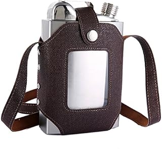 TOX TANEAXON 26 oz Large Capacity Whiskey Flasks for Liquor with Removable Transparent