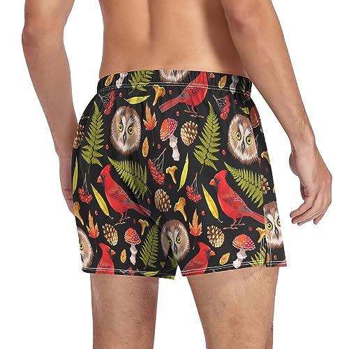 Men's Boxer Shorts Men's Underwear Casual Boxer Breathable Briefs Blue Whales Sea Bubble Small4